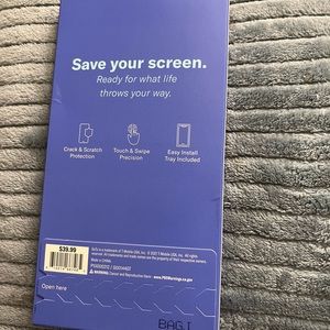 Samsung Galaxy S21+ 5G tempered glass screen protector.